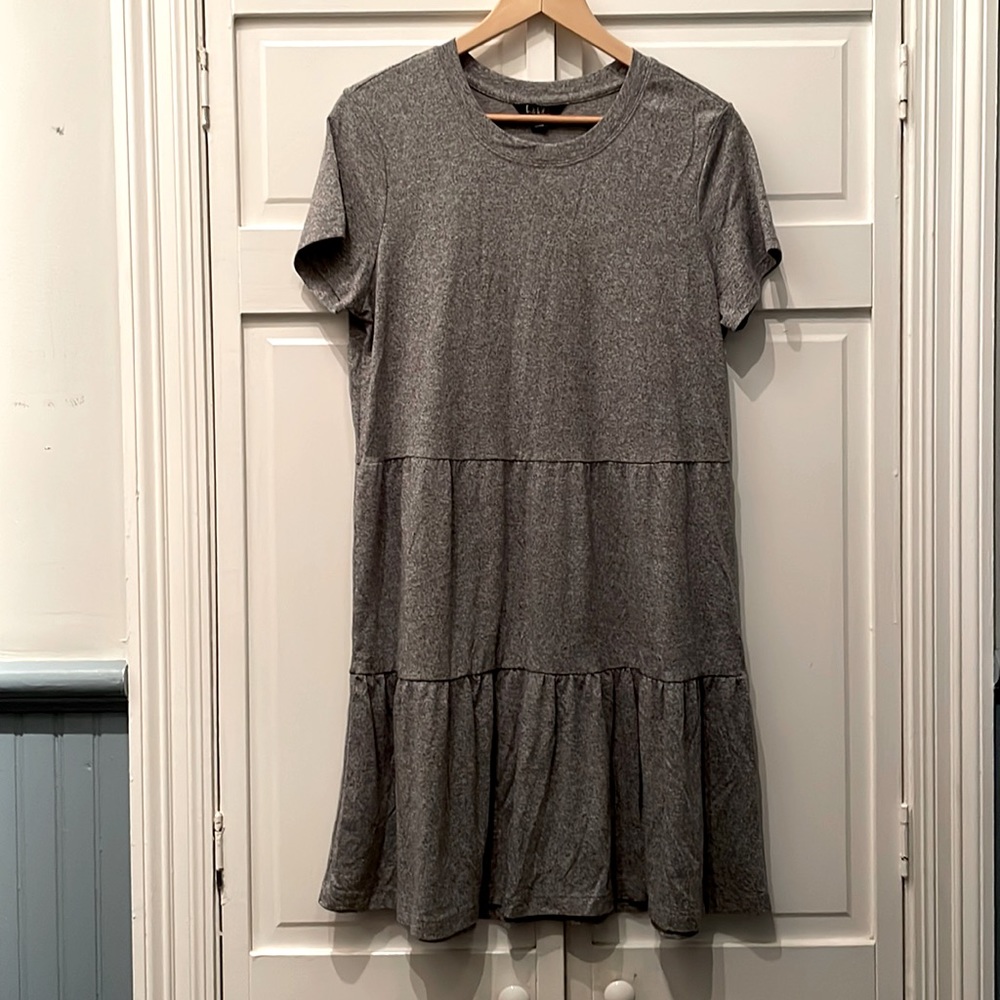Heathered Grey | Nicole Miller | jersey knit dress
